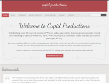 Tablet Screenshot of cupidproductionsvideo.com